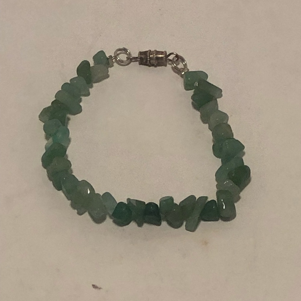 Jade Crystal Bead Bracelet